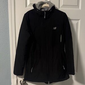 New Balance Women's Black Ski Jacket with Gray Accents
